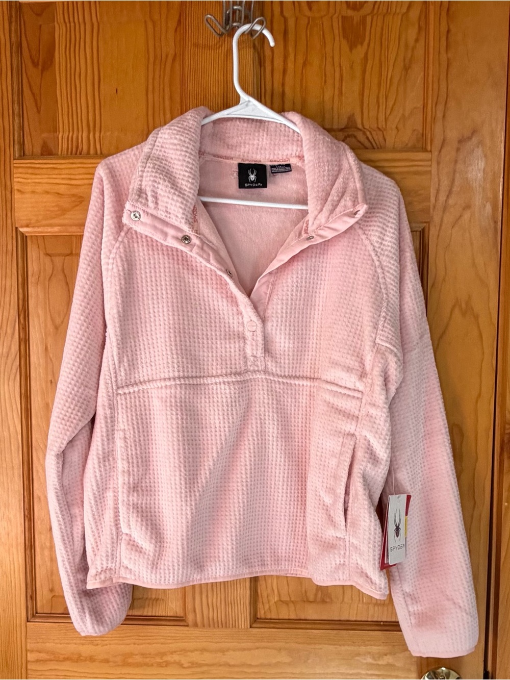 Spyder Light Pink Plush Fleece Pullover